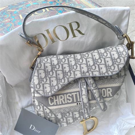 dior grey bag|dior oblique pouch bag.